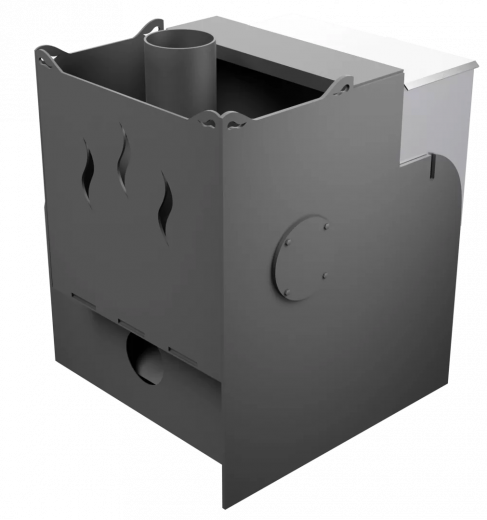 Печь Горыныч Мини, каменка с правой стороны, система воздушного отопления фото в Уфе