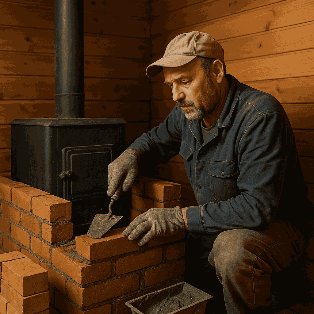 кирпичом обложить банную печь кирпичом обложить банную печь